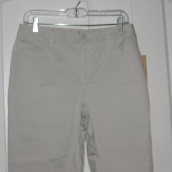 NWT COLDWATER CREEK Tan Cropped Leg Pants Size 6 - Picture 2 of 6